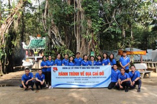 Đoàn viên thanh niên Công ty Hoa tiêu Tân Cảng về nguồn tại Di tích Căn cứ Trung ương cục miền Nam